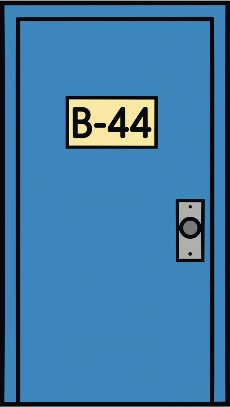 Door marked B-44