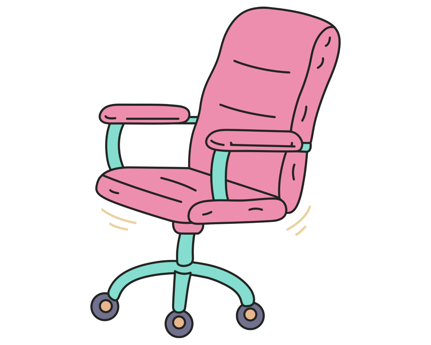 Lavender desk chair